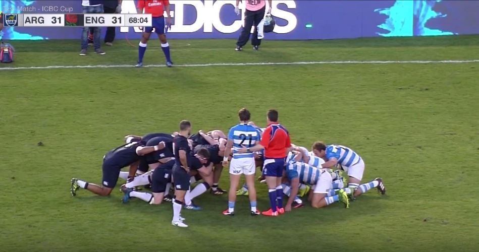 England Argentina match produced a genuinely EPIC scrum