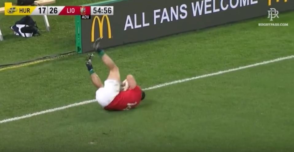 WATCH: Did Jordie Barrett get away with a shoulder to Leigh Halfpenny's head?