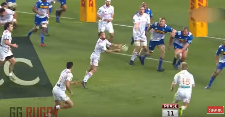 WATCH: Aaron Cruden throws 40m pass to Stevenson Shaun that only connoisseurs will appreciate