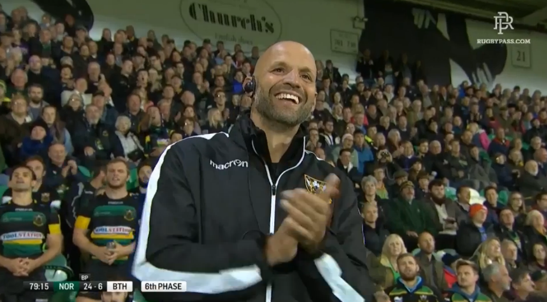 WATCH: Check out what sent Jim Mallinder giddy with happiness on Friday night