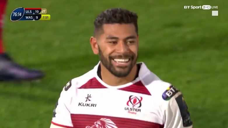 Piutau attempts to laugh off dreadful pass - gets compared to Da Vinci
