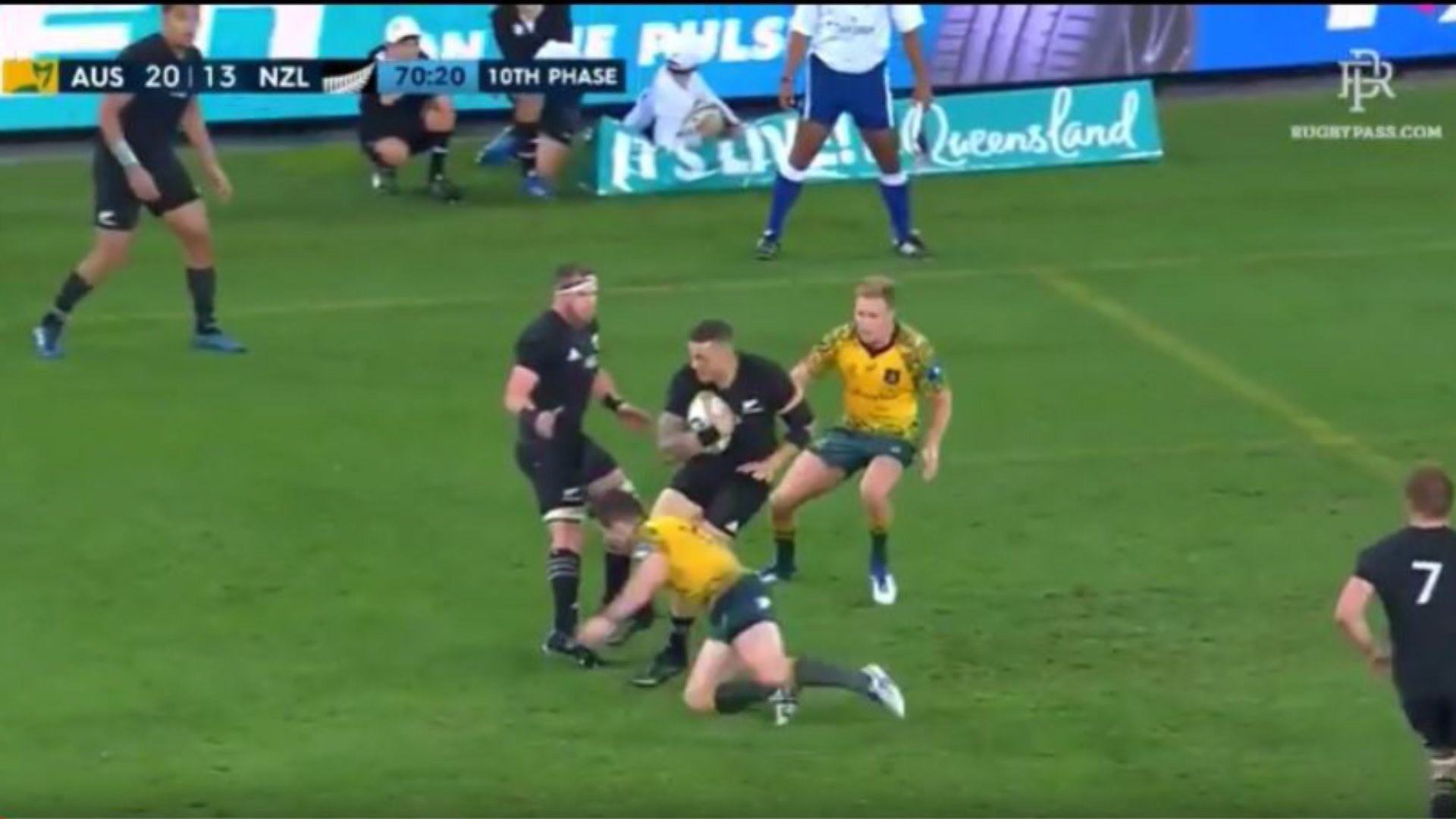 Watch: Sonny Bill Williams draws two defenders to create try for Ioane