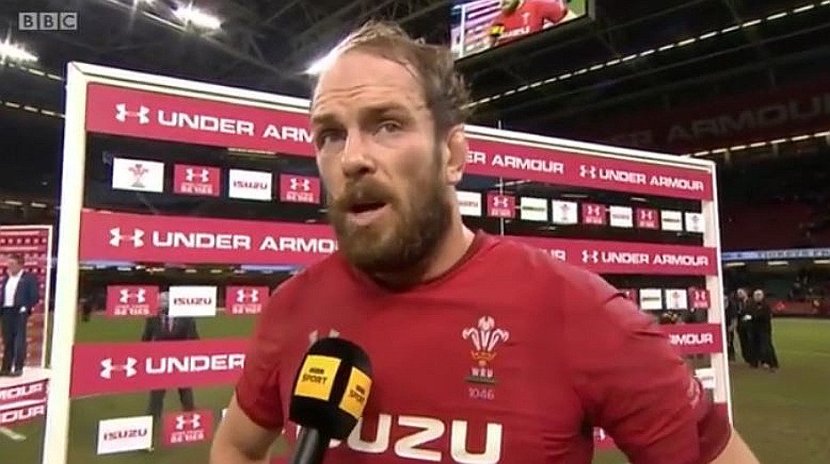 VIDEO: Alun Wyn Jones gives bizarrely upbeat post-match interview in wake of Wallaby loss