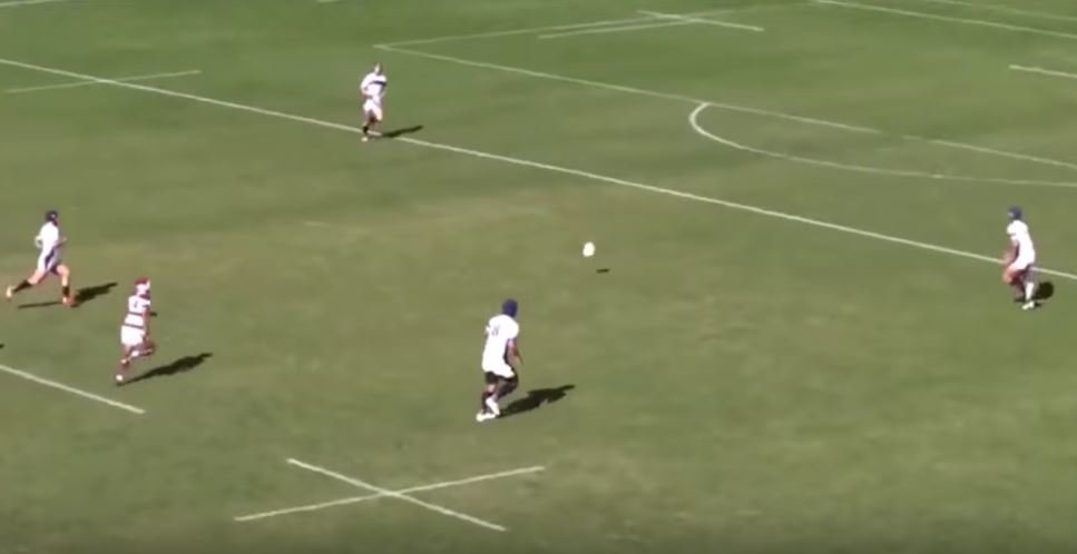 WATCH: Japanese schoolboy demos how to return a ball from your 22