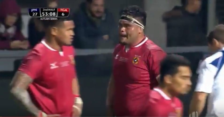 Cruel 5'4 Japanese scrumhalf sabotages 133kg prop Latu Talakai moment of glory