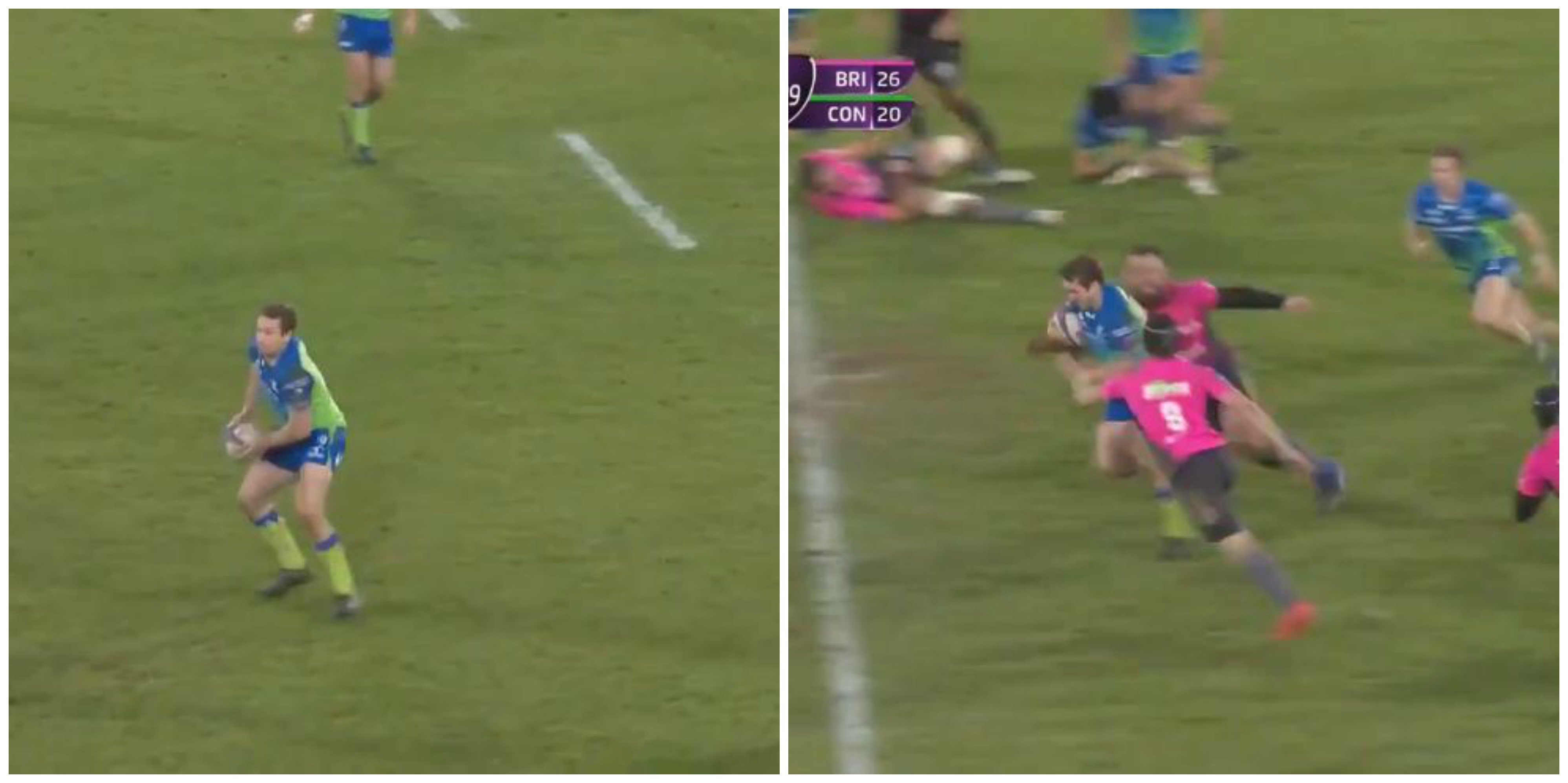 WATCH: Jack Carty sells 2 outrageous dummies during 50m try