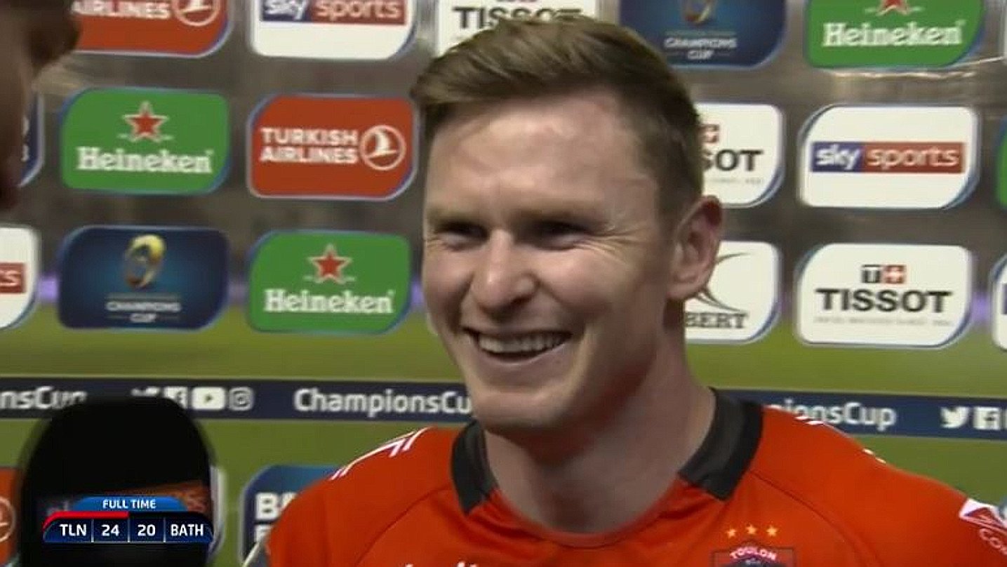 VIDEO: Chris Ashton's brilliant postmatch response to THAT horror kick