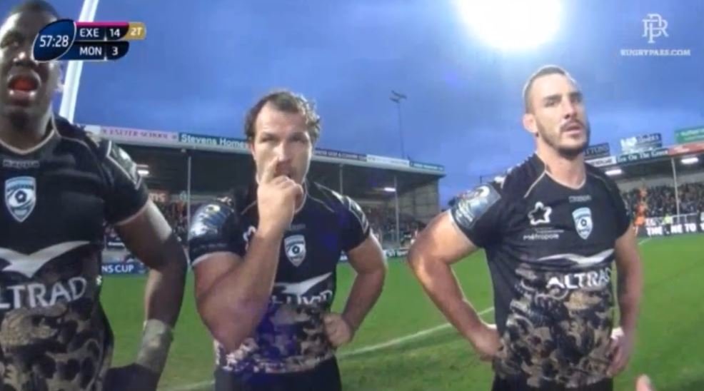 Montpellier lock's brilliantly simple solution to defending the line near the posts