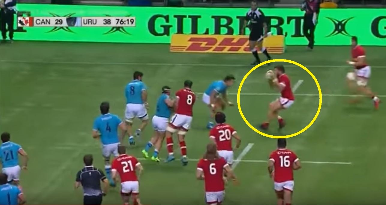 DTH van der Merwe gets picked up and driven back George North style