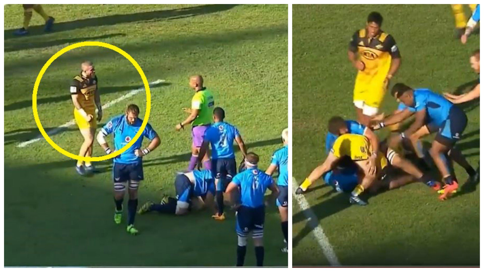 FOOTAGE: Ref mic picks up TJ Perenara's revolting comments to ref in 2017