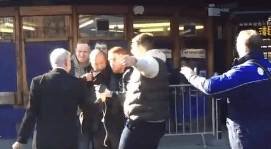 FOOTAGE: Here is the video of Eddie Jones being verbally abused by Scottish fans