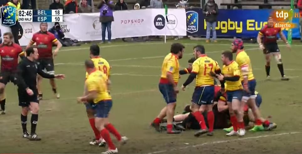FOOTAGE: Genuinely shocking scenes as Spanish international players turn on referee on final whistle