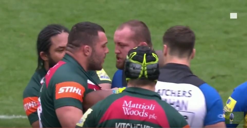 VIDEO: Tom Dunn literally comes within 2mm of headbutting Ellis Genge