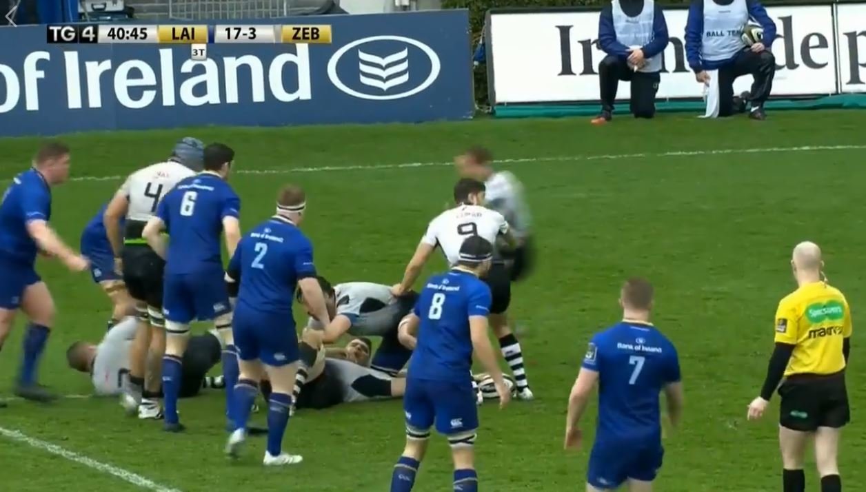 WATCH: New Leinster backrow prodigy shows that no scrumhalf is safe when he's on the pitch