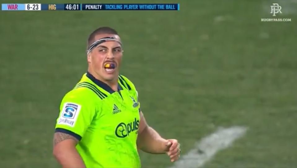 Dangerously confused prop tackles player without ball, inexplicably can't comprehend mistake