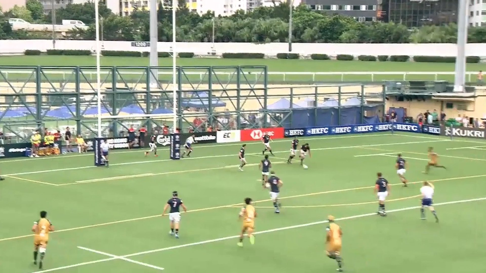 WATCH: Hong Kong player knocked clean out by brutal Cook Islands hit