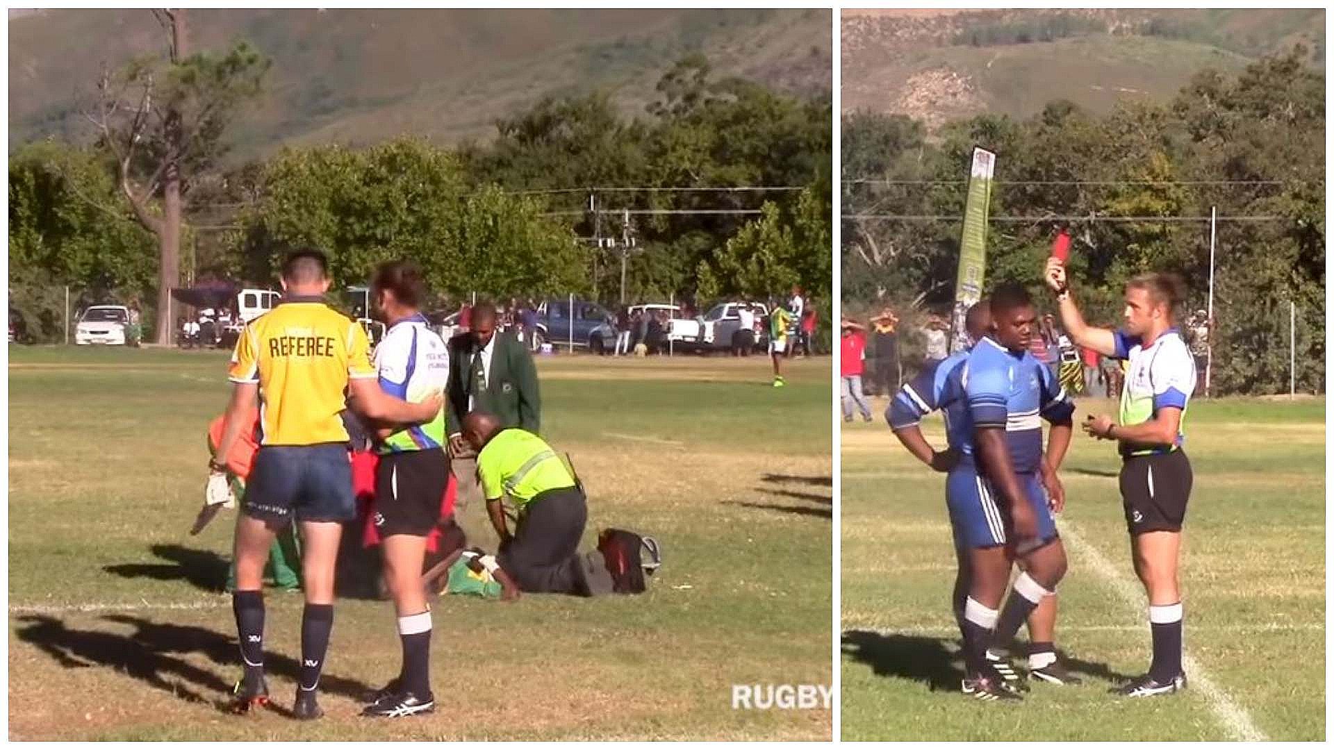 FOOTAGE: Genuinely horrific spear tackle caught on camera