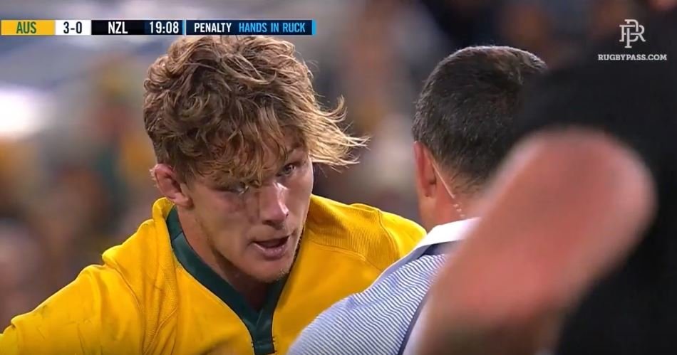FOOTAGE: Michael Hooper's pleads to ref to stop All Black cheating falls on deaf ears