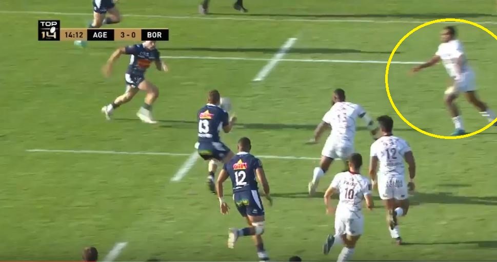 FOOTAGE: Semi Radradra watches as giant All Black 7s player puts in HUGE hit