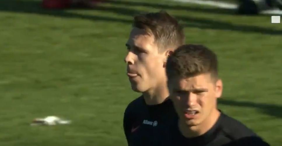 FOOTAGE: Cruel Liam Williams tricks prop into donating his try to him or something