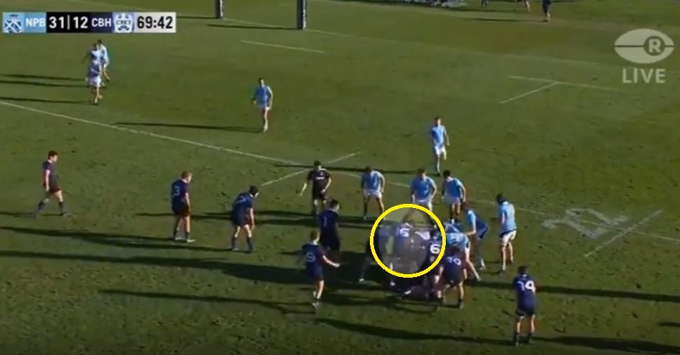 NZ Schoolboy stomps on player and then punches him in the face on feet