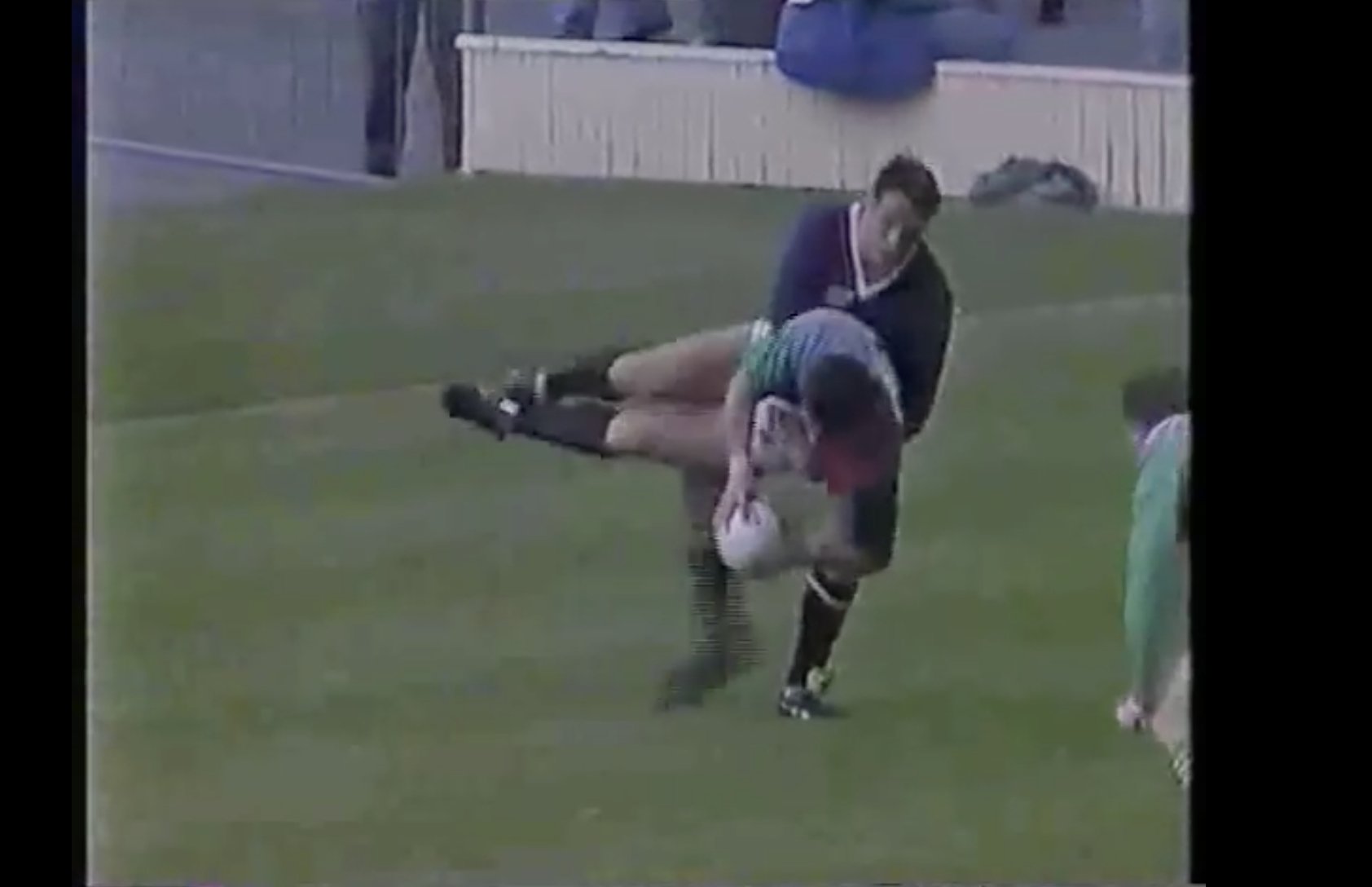 FOOTAGE: In light of recent events, we look at Will Carling's horror try fail that is probably worse than Freddie Burns'