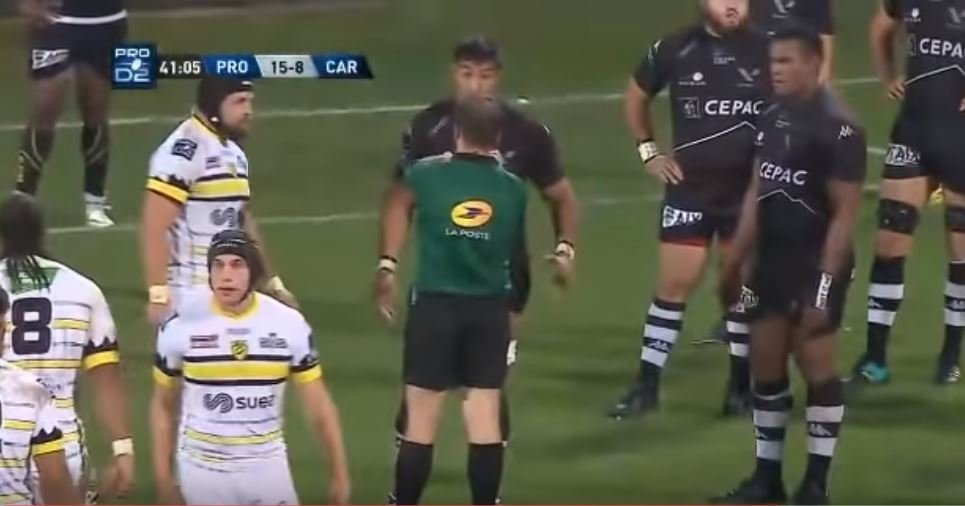 FOOTAGE: Fijian backrow RED CARDED for literally no reason