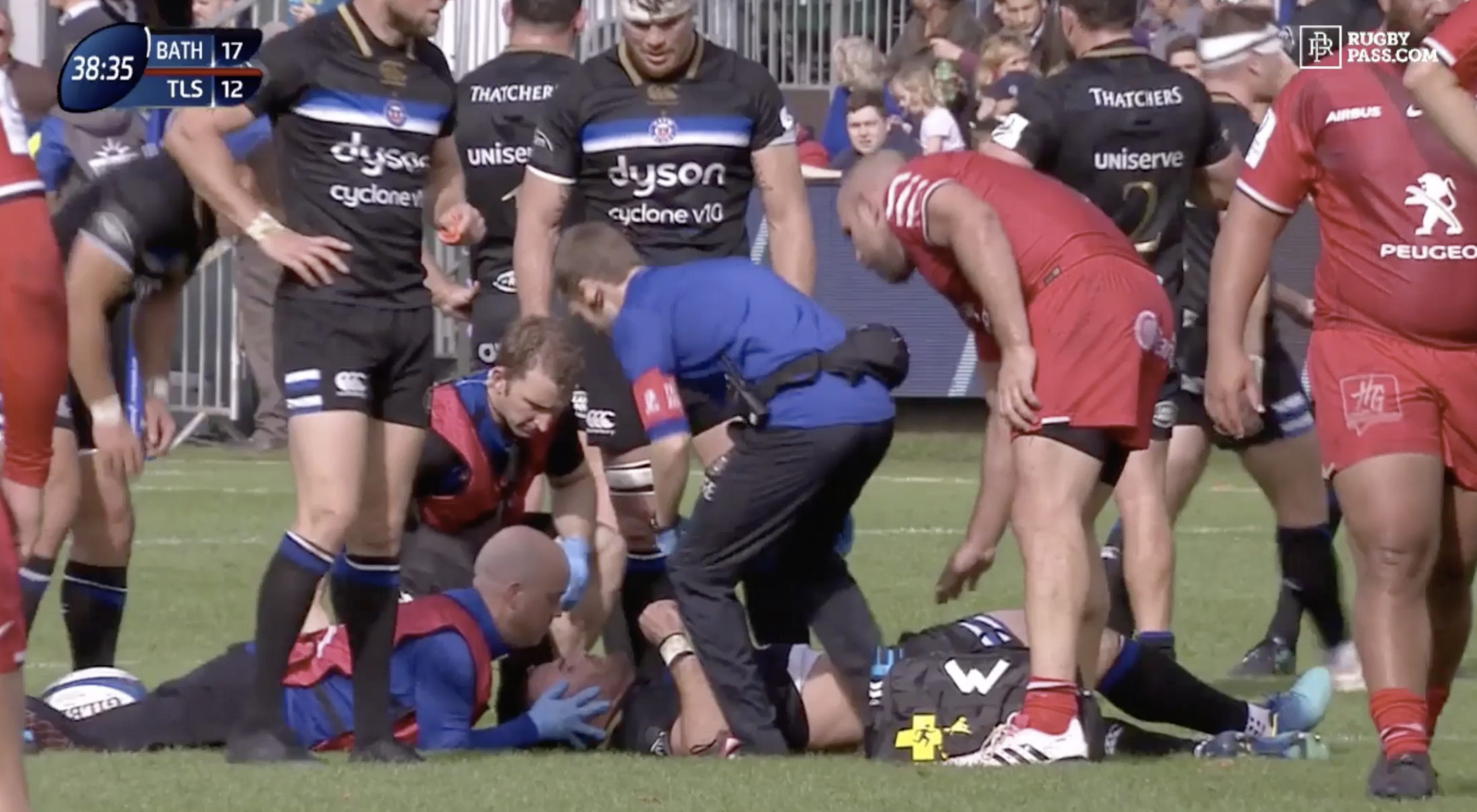 FOOTAGE: Jerome Kaino crunches Jamie Roberts back into the stone age with impressive but illegal hit