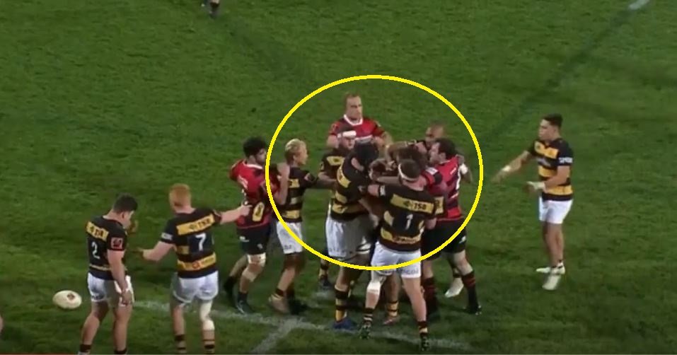 FOOTAGE: All Black's bro RED CARDED for devastating headbutt that the ref simply refused to ignore