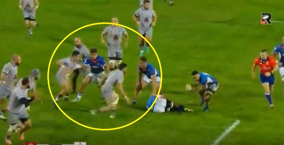 WATCH: Georgian makes 3 tackles in 20 seconds like a relentless tackling machine