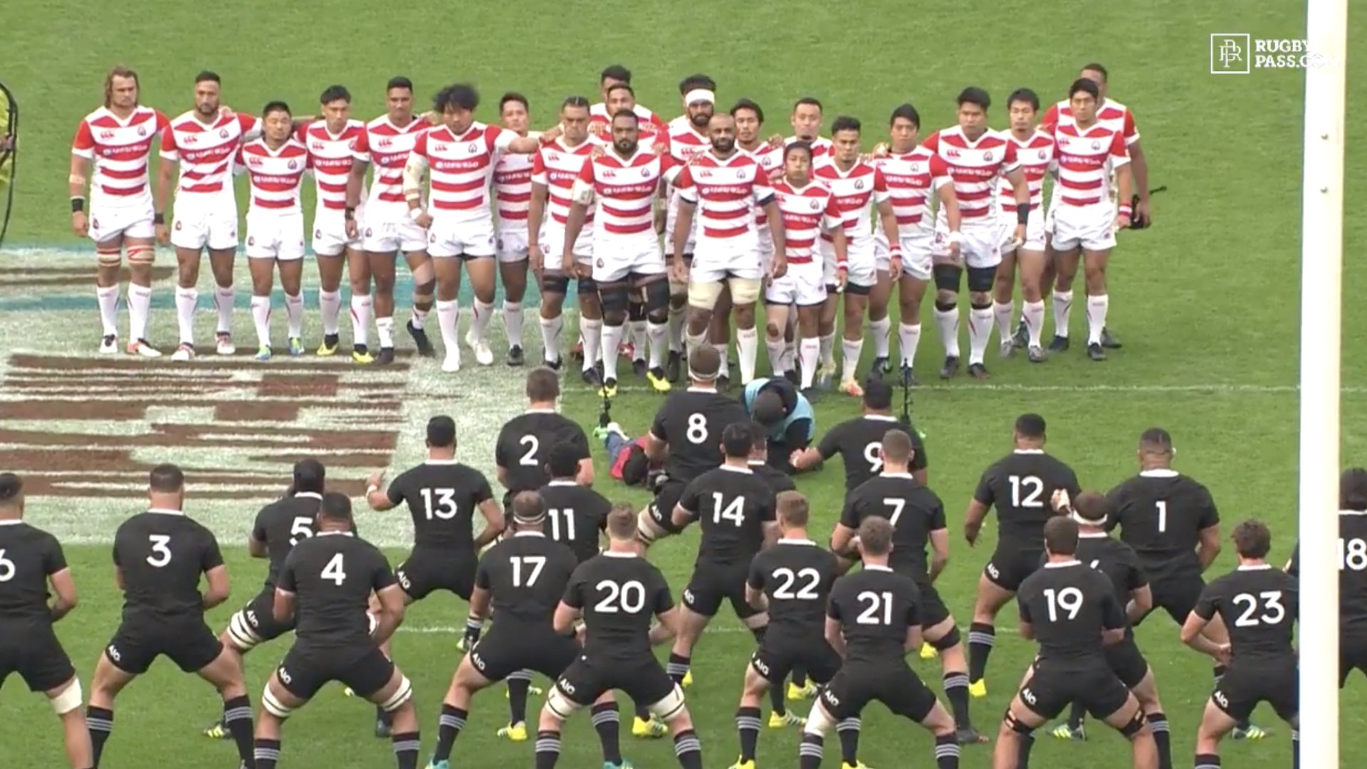 VIDEO: Japan refuse to pander to All Blacks and approach the Haka