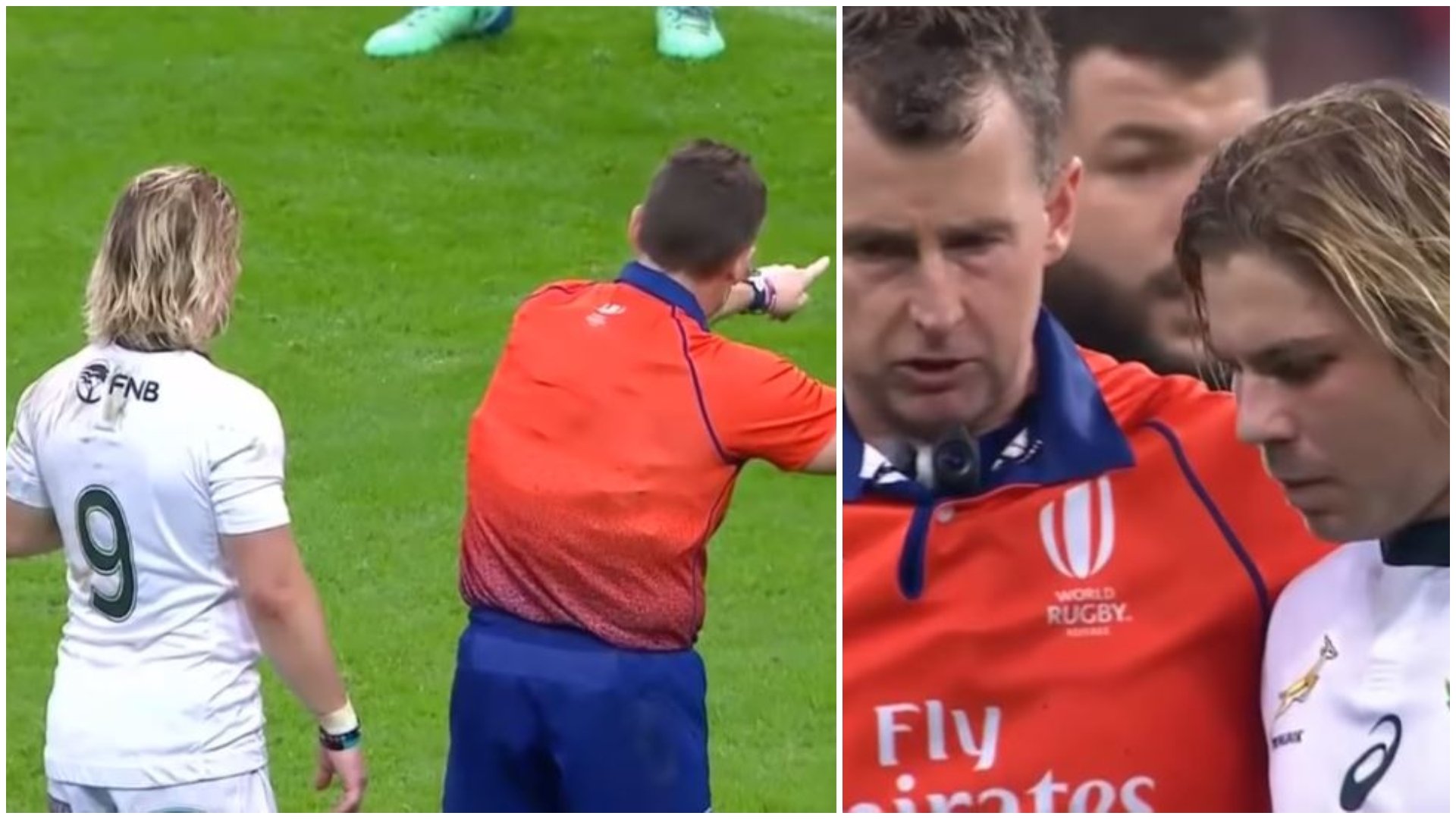 VIDEO: Many missed it but Nigel Owen reffed the **** out of France versus South Africa
