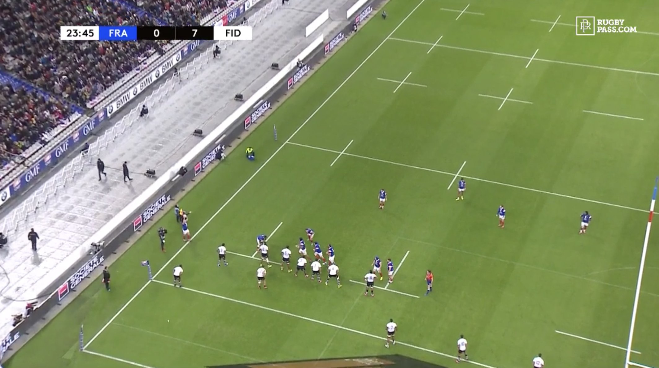 INSANITY: This clip shows just how savage Fiji's defence was against France