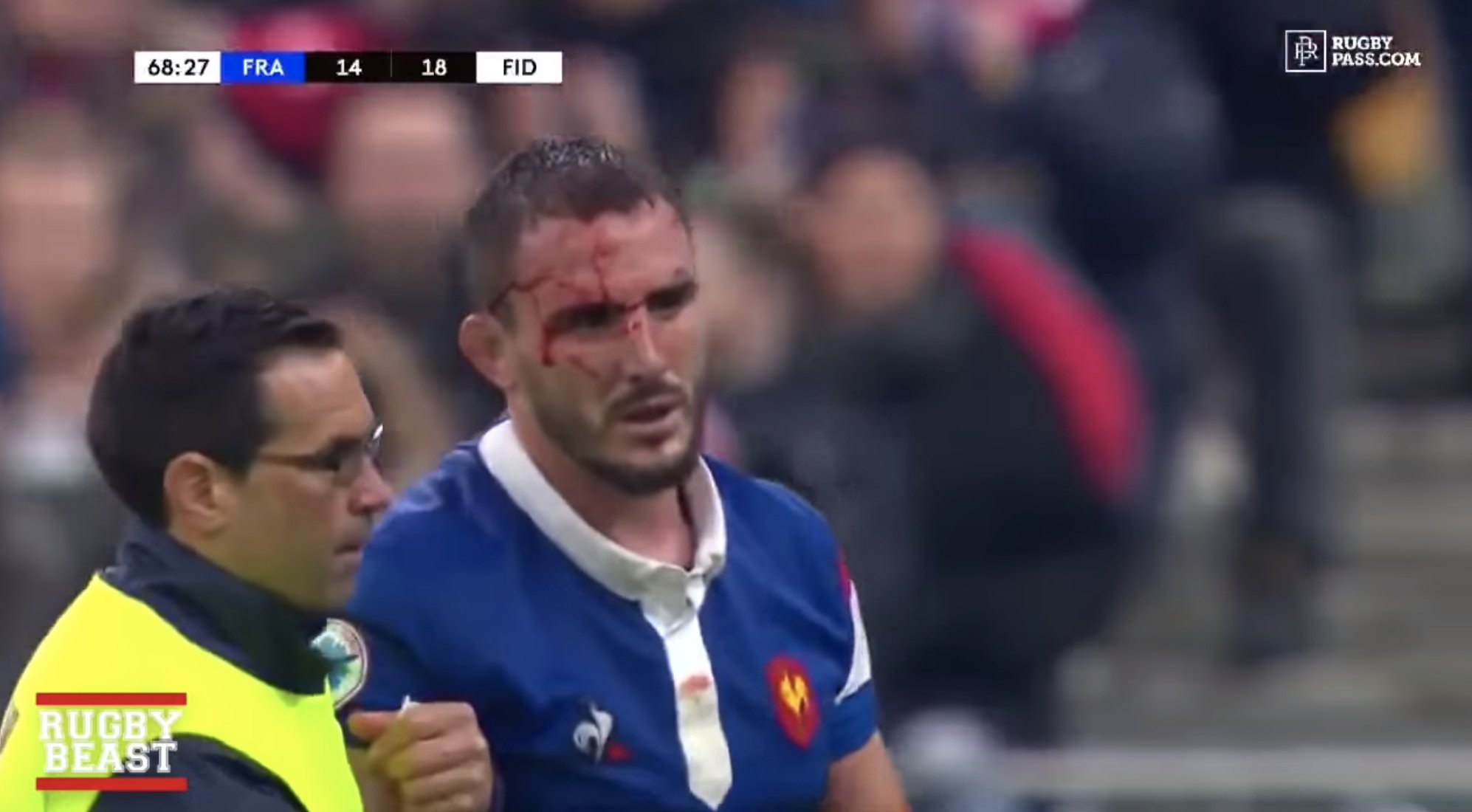 FOOTAGE: New video reveals how BRUTAL the hits were in France vs Fiji match