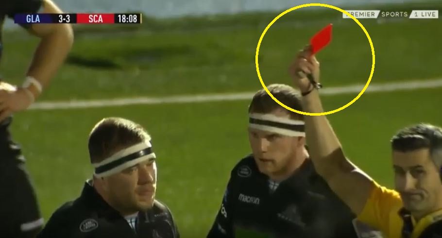 FOOTAGE: Scotstoun rocked by controversial 18th minute red card