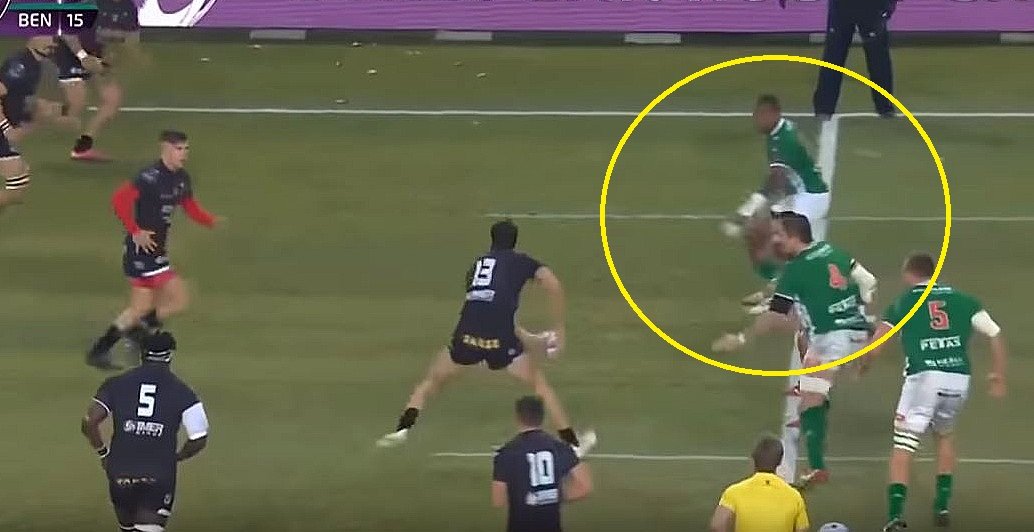 FOOTAGE: 6'2, 100kg Fijian wing shows outstanding pace to score 80m try