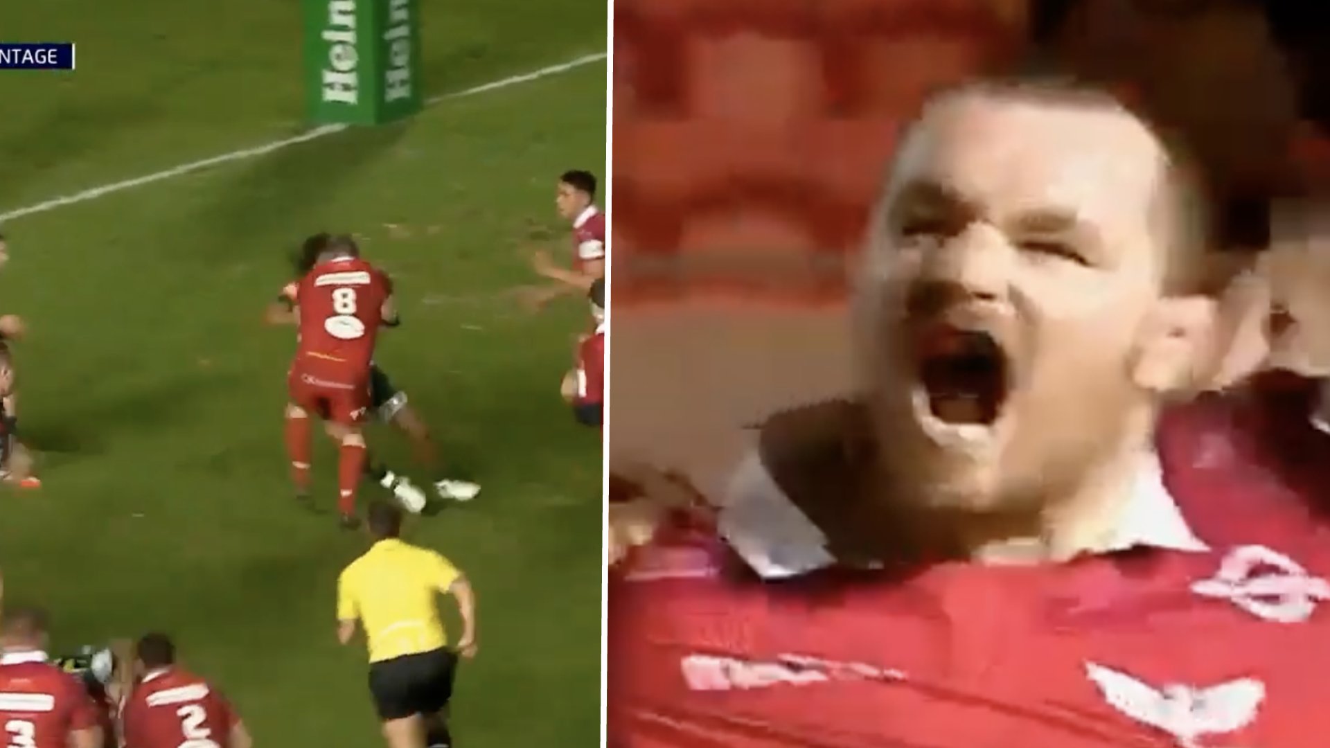 WATCH: Hooker Ken Owens proves Front Row Club is LIFE after scoring wonder try in Number 8 shirt