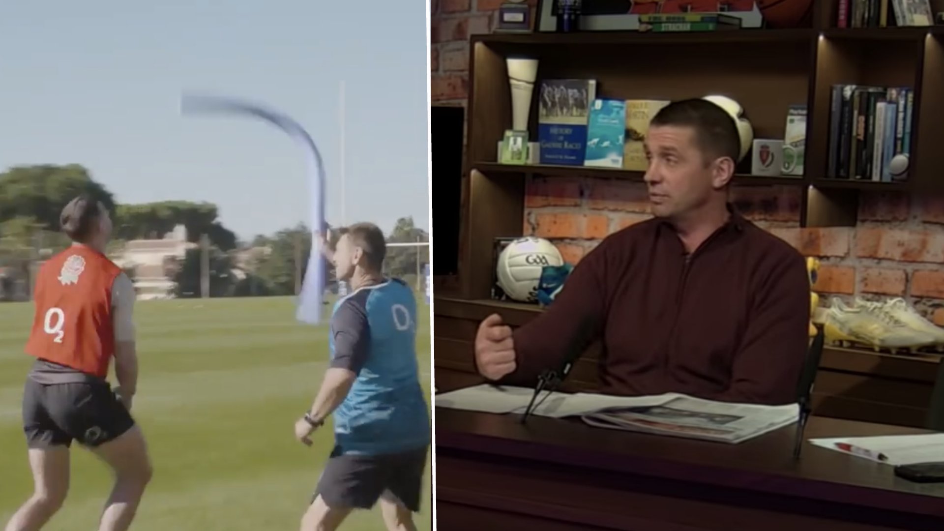 WATCH: Alan Quinlan thinks that England's training drill is insulting towards Ireland