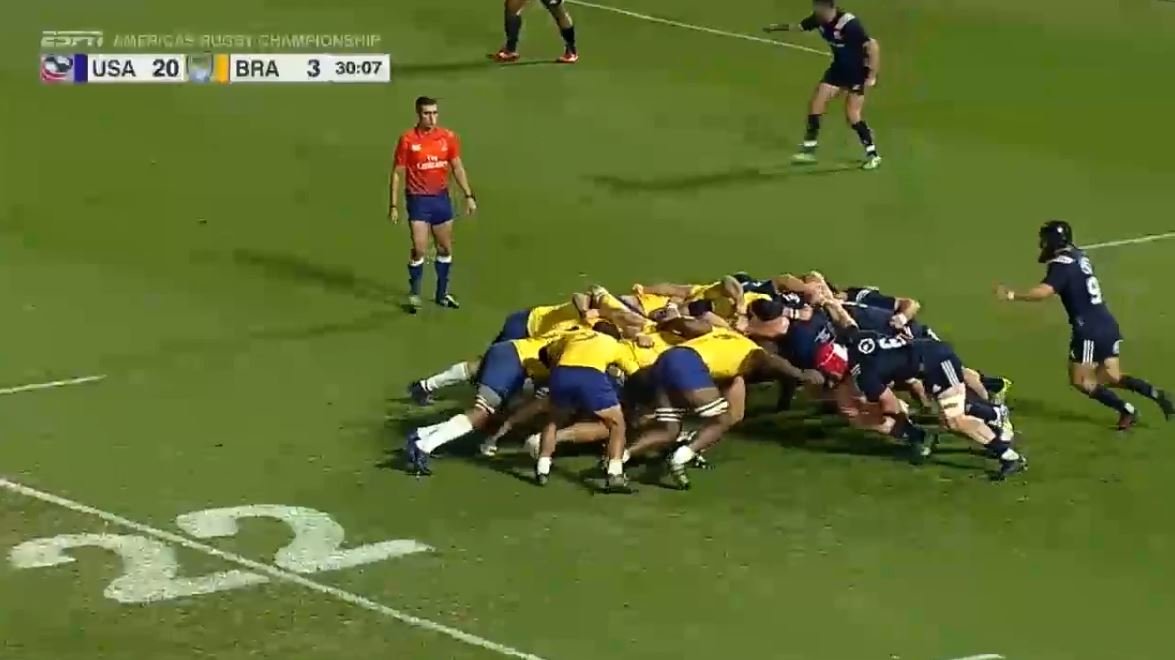 FOOTAGE: Brazil's scrum is striking the fear of god into opponents and is the talk of world rugby