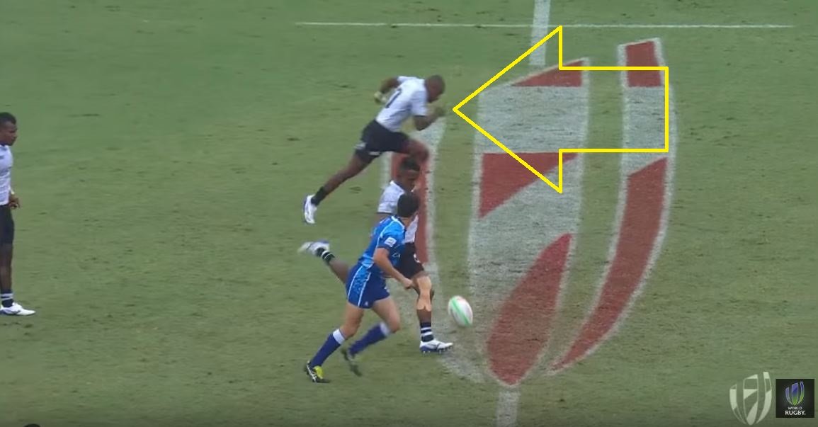 FOOTAGE: Fiji scores the most ridiculously simple but outragous kick-off trick play ever - in 6 seconds