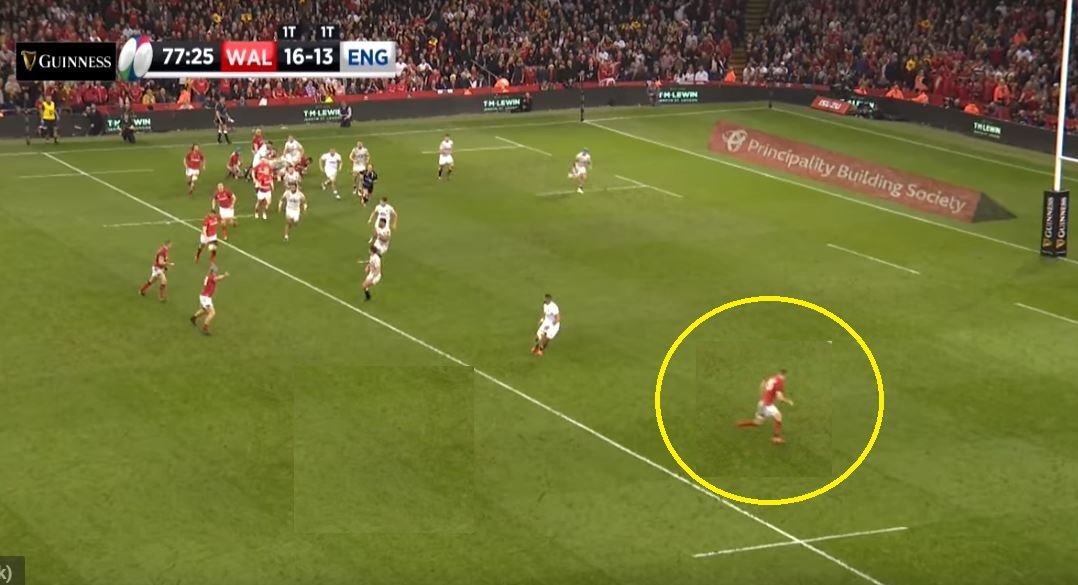 FOOTAGE: Replay shows Josh Adams was clearly offside for vital try