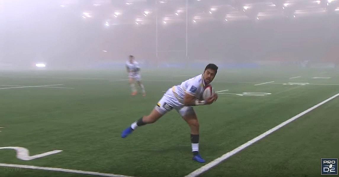 FOOTAGE: Shocking footage shows JJ Taulagi remove a man's soul in France with a step