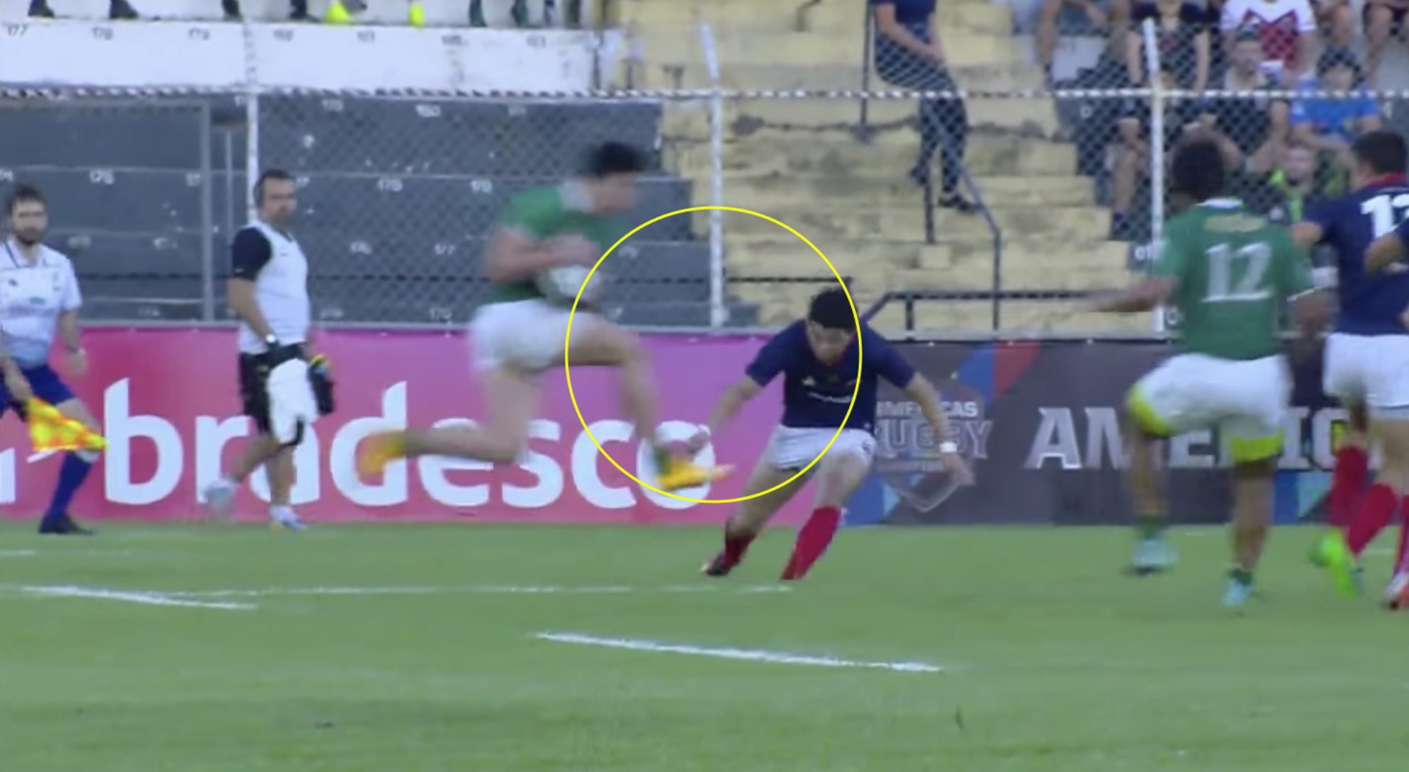 WATCH: Brazilian rugby back in the news with one of the worst knees to the head you'll ever see