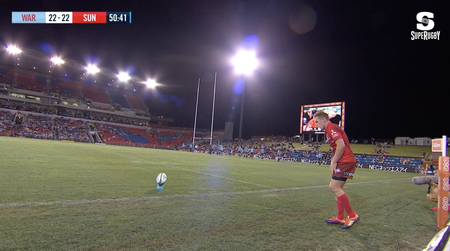 WATCH: Sunwolves fly-half scores one of the best conversion kicks we've seen in a long time