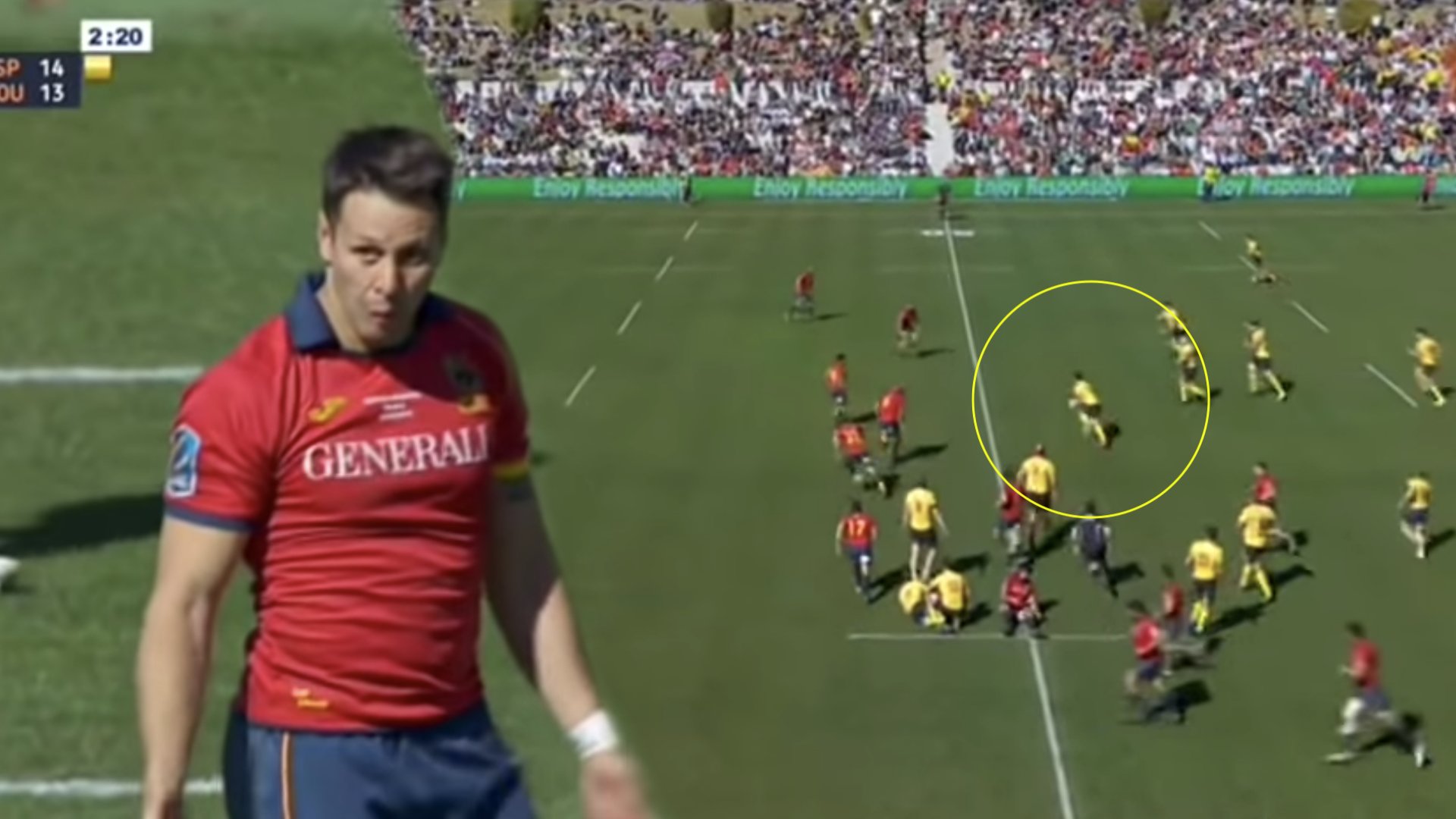WATCH: Romanian 10 throws outrageous floating pass, dumfounding 87% of Spain