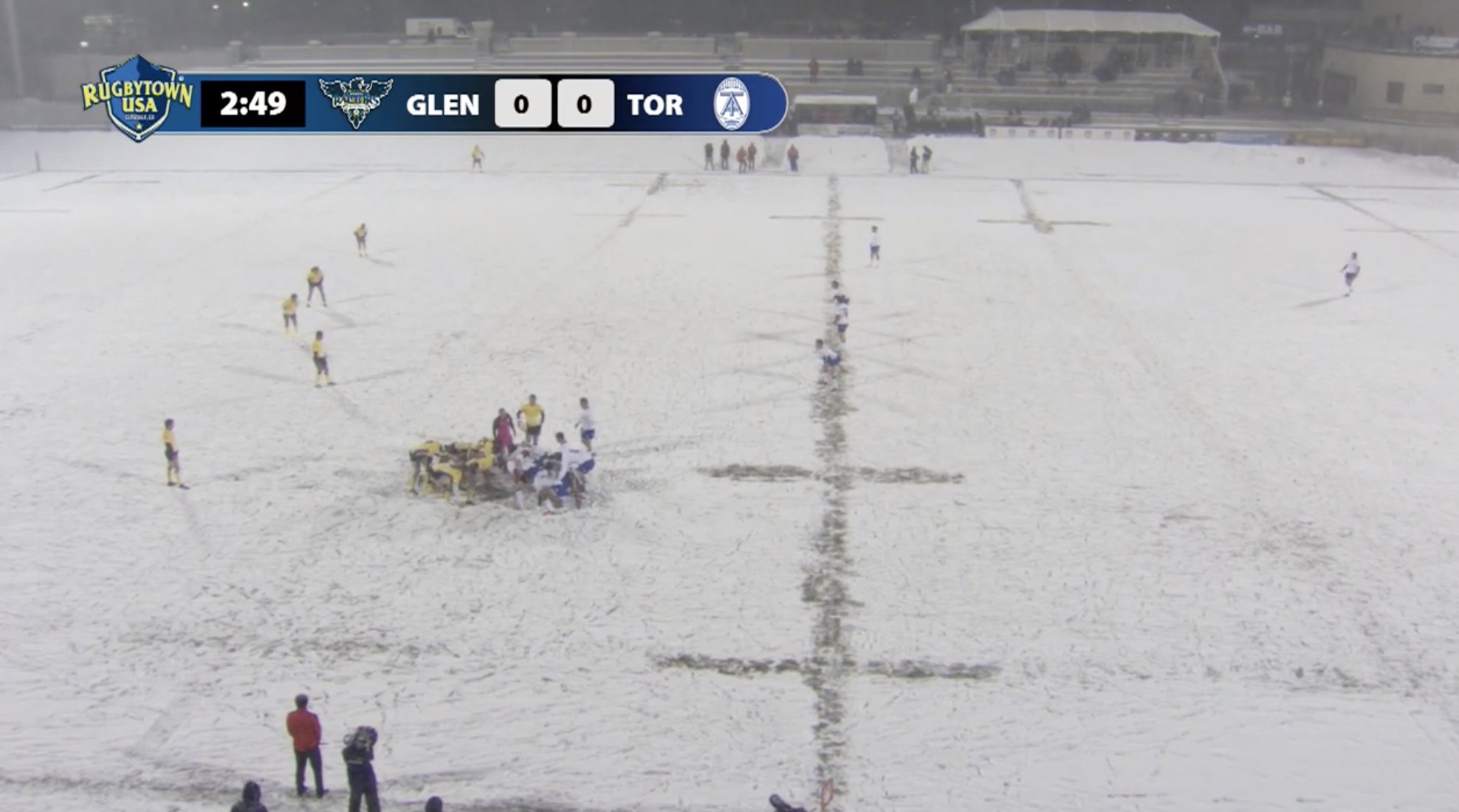 WATCH: MLR play in stupendous conditions following snow storm