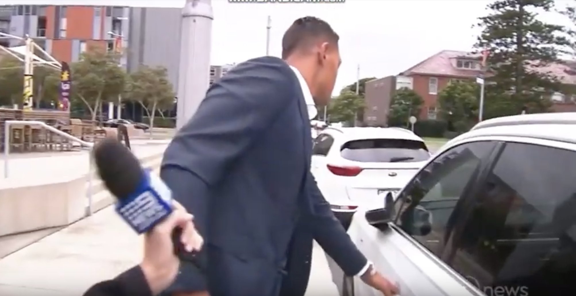 WATCH: The moment Folau was confronted by reporters in Australia