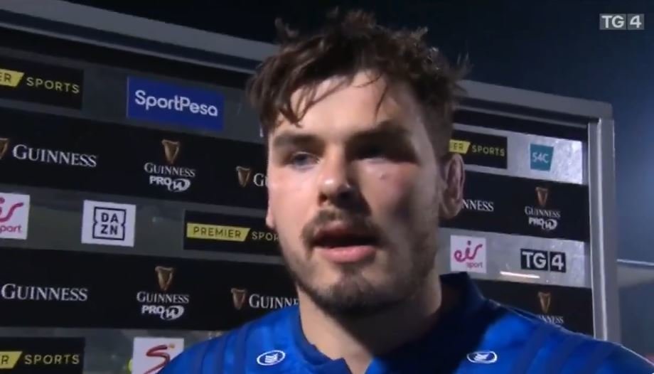 FOOTAGE: Leinster backrow drops the 'F-Bomb' in post-match interview