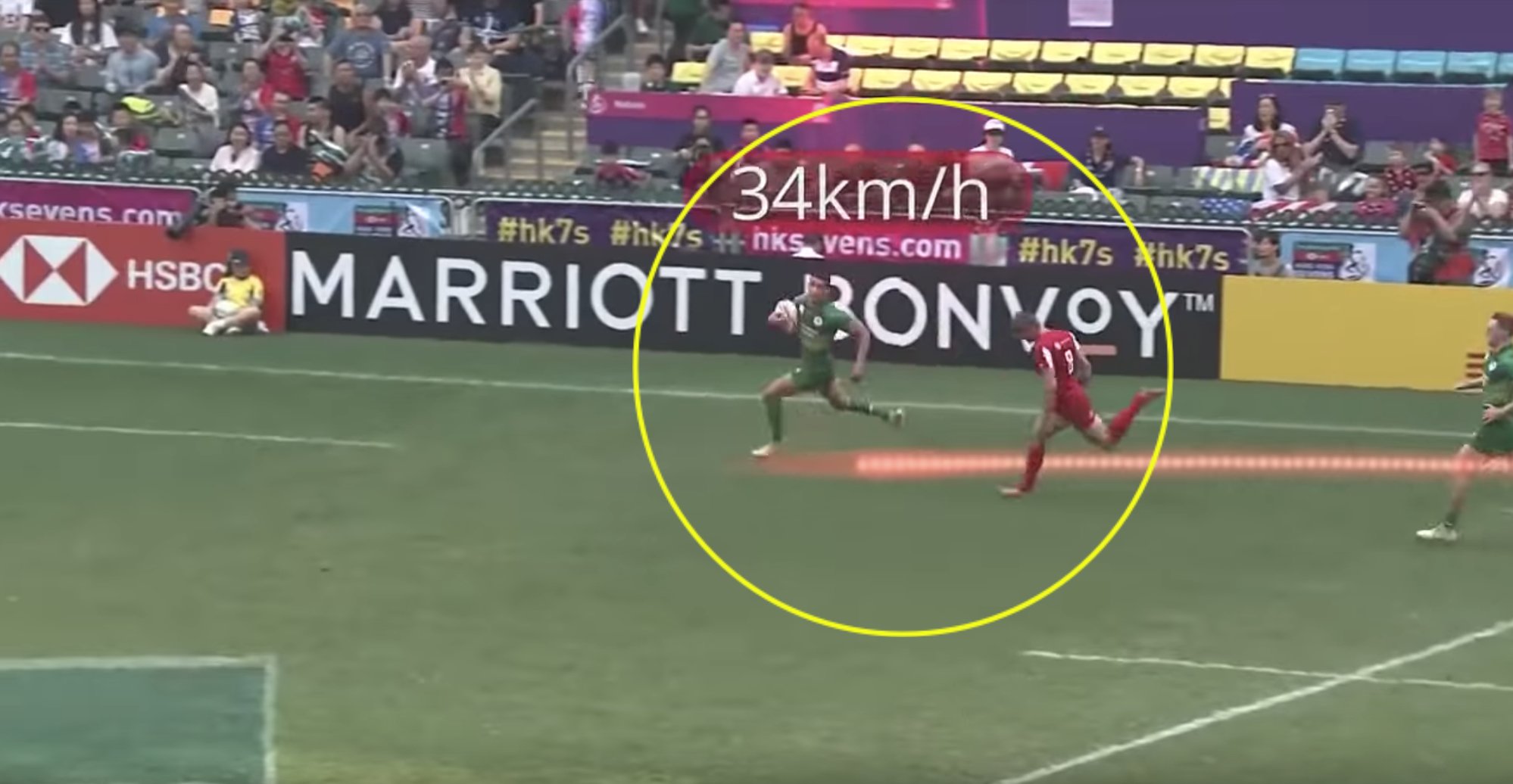 WATCH: New video reveals the RIDICULOUS speeds that 7s player racked up this weekend