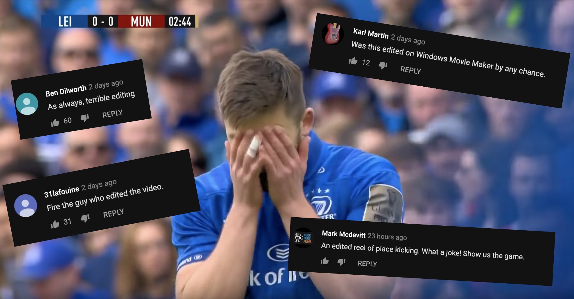 WATCH: People are livid about the shocking highlight reel that the PRO 14 released on Leinster vs Munster